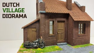 Dutch Village Diorama  Miniart 135  Full Build [upl. by Irok499]