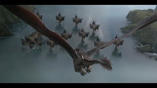 Daenerys DESTROYS Iron Fleet and Golden Company DRACARYS [upl. by Eeryn]