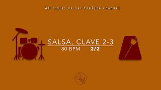 Metronome Salsa clave 23 80bpm 22 [upl. by Sulecram]