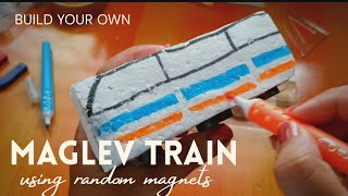 Make a Magnetic Levitating Train at home  model with presentation [upl. by Desmond]