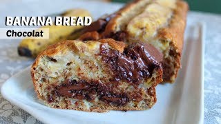 Banana breadchocolat Simple et rapide  Cookwithso [upl. by Kliber601]