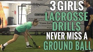 Lacrosse Ground Ball Drills  Girls Lacrosse Drills [upl. by Palma803]