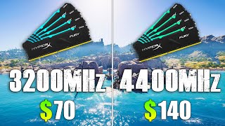 3200MHz vs 4400MHz RAM Test in 9 Games [upl. by Adeehsar]