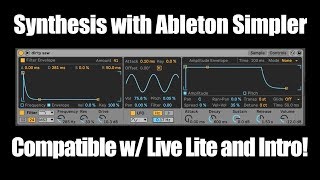 Ableton Simpler Synth Tutorial [upl. by Nnylg]