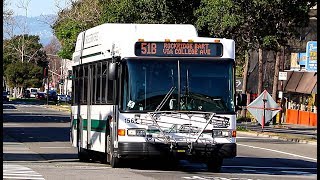 AC Transit Bus Action In Berkeley Oakland amp Fremont California [upl. by Mia]