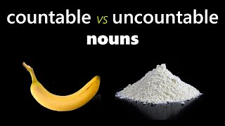 Countable nouns and uncountable nouns explained in SLOW EASY ENGLISH [upl. by Elocyn]