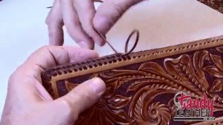 Learning Leathercraft with Jim Linnell – Lesson 13 Double Loop Lacing [upl. by Ayt988]