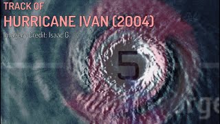 The track of Hurricane Ivan 2004 [upl. by Anitteb]