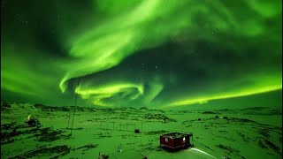 Uns espectacular aurora boreal desde la Antártida [upl. by Asiek]