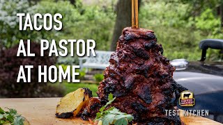 Homemade Beef Tacos Al Pastor Recipe  Grill Setup [upl. by Aciret358]