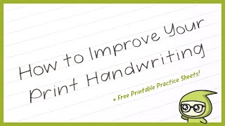 How to Improve Your PRINT Handwriting 🖊️ [upl. by Swen]