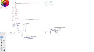 How to Calculate ZScores by Hand [upl. by Chrysa]