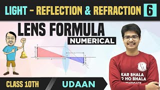 Light  Reflection amp Refraction 06  Lens Formula  Magnification  Numerical  Class 10  NCERT [upl. by Holtz]