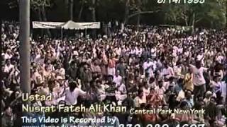 YouTube  Nusrat Fateh Ali Khan in Central Park New Yorkflv [upl. by Elata286]