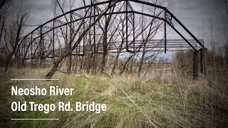 Neosho RiverOld Trego Rd Bridge [upl. by Nylac]