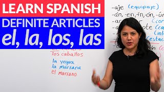 Choose the correct gender in Spanish el amp la  ALL you need to know about articles in Spanish [upl. by Avat145]