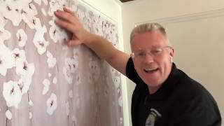 How to Install Peel and Stick Wallpaper Correctly  Spencer Colgan [upl. by Stacy]