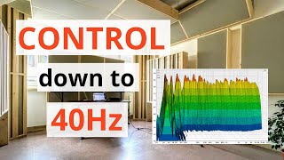 DIY Home Studio Treatment Bass trap control to 40Hz with measurements  AcousticsInsidercom [upl. by Sivek]