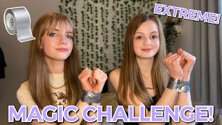 EXTREME Magic Challenge Part 3 DUCT TAPE String etc [upl. by Amaryllis737]