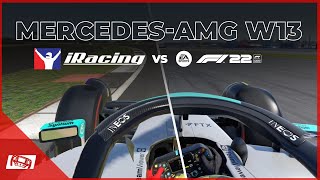 Mercedes W13 iRacing vs F1 22 Comparison [upl. by Salahcin]