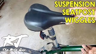 How To Fix Loose Suspension Seatpost That Wiggles [upl. by Nolava]