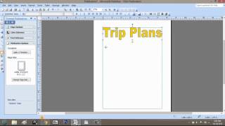 How to Make a Trip Itinerary Using Microsoft Publisher  Microsoft Graphic Design Programs [upl. by Annahavas]