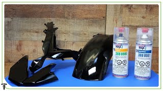 How to Paint Motorcycle Fairings pt3  Paint and Clear Coat  Ride Rehab ep 16 [upl. by Aridaj]