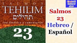 Salmos 23 Hebreo  Español Tehilim 23 [upl. by Acisse]