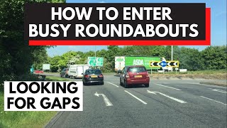 How to enter a busy roundabout safely [upl. by Itsa558]