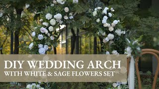 Lings Tutorial how to DIY floral wedding arch [upl. by Yacov]