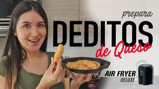 Cómo hacer DEDITOS o PALITOS DE QUESO en la AirFryer  Receta Fácil [upl. by Haissi485]