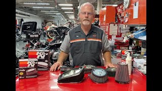 DOC HARLEY SERVICING PERFORMANCE AIR FILTERS [upl. by Shiff]