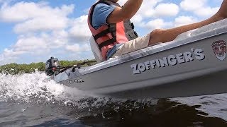 5HP Outboard on a Kayak [upl. by Langsdon]