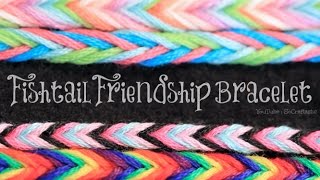 DIY Fishtail Friendship Bracelet  SoCraftastic [upl. by Nyrhtakyram190]