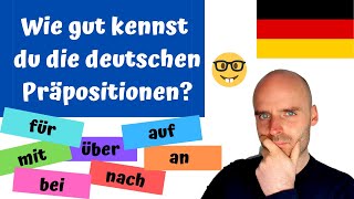 Verben  Präpositionen  A2 B1 B2  Learn German  Deutsch lernen [upl. by Tunnell]