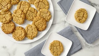 Easy Peanut Butter Cookies Martha Stewart [upl. by Leibrag]