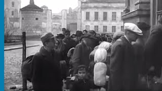 German Jewish deportees arriving at the Warsaw Ghetto [upl. by Falkner]