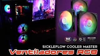 Ventiladores Sickleflow 120 ARGB Cooler Master Revisión y Armado [upl. by Anatlus666]