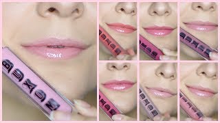 BUXOM Full On Lip PolishLip Cream SWATCHES and REVIEW [upl. by Atiroc]