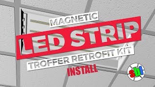 How to Install LED Magnetic Strip Retrofit Kit [upl. by Ahseim]