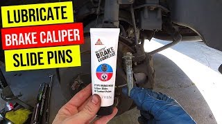 How To Properly Lubricate Brake Caliper Slide Pins Jonny DIY [upl. by Ahusoj586]