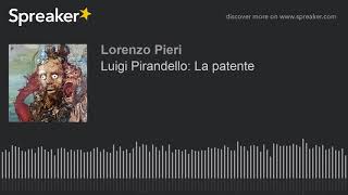 Luigi Pirandello La patente [upl. by Ezarra]