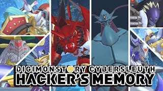 Digimon Story  Cyber Sleuth Hackers Memory All UltraMega Digimon Special Attacks amp Victory Poses [upl. by Brodsky]