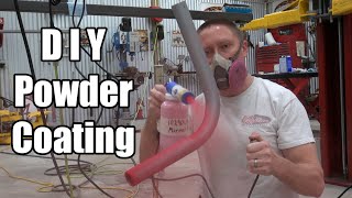 DIY Powder Coating  How to  Eastwood Co Kit Try Out [upl. by Ysnil]