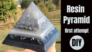 DIY Resin Pyramid  So Easy My First One [upl. by Huxley]