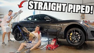 Straight Piping My Maserati Granturismo MC [upl. by Rosio]