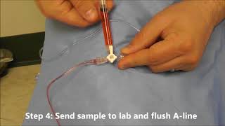 How to Draw Labs from an Arterial Line [upl. by Eloise]