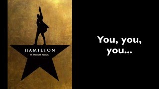 Hamilton  Burn InstrumentalKaraoke With Lyrics [upl. by Caravette]