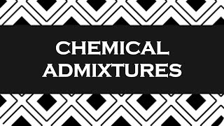 Chemical Admixtures in concrete [upl. by Mazlack342]