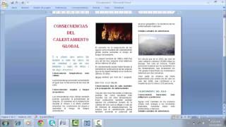 ¿COMO CREAR UN TRIPTICO EN WORD [upl. by Bilski818]